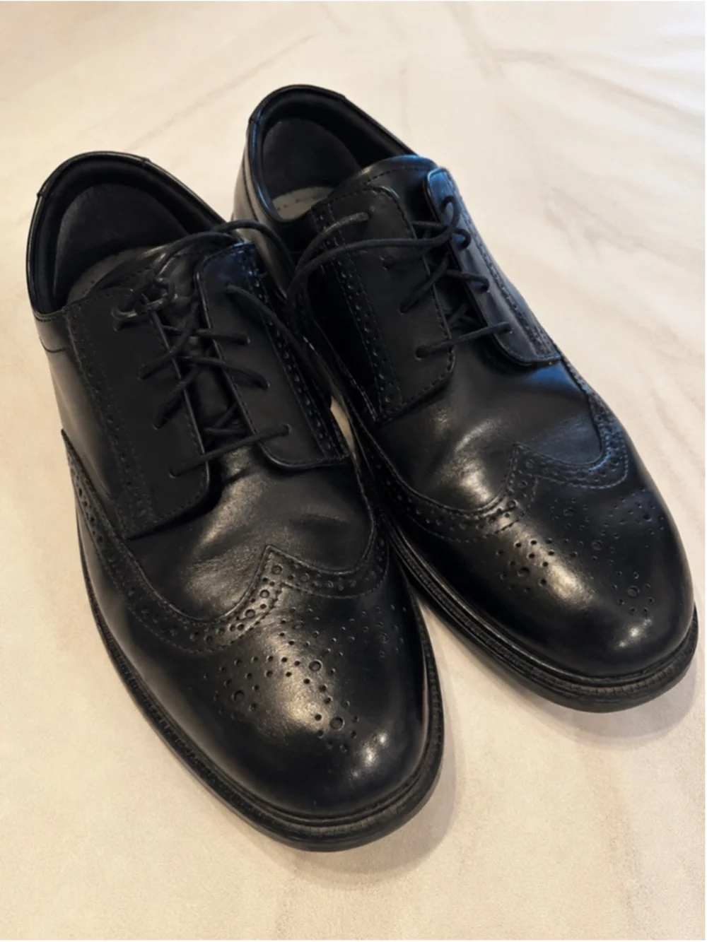 Nunn Bush Men’s Wingtip Oxford Dress Shoes Size 13M Black Leather Comfort Gel